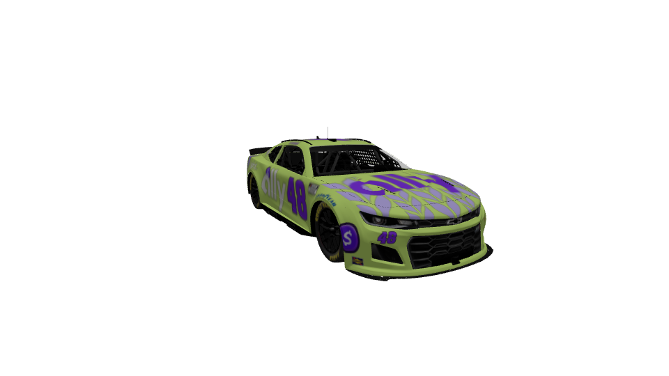 Highlighter Florescent Thunder car design