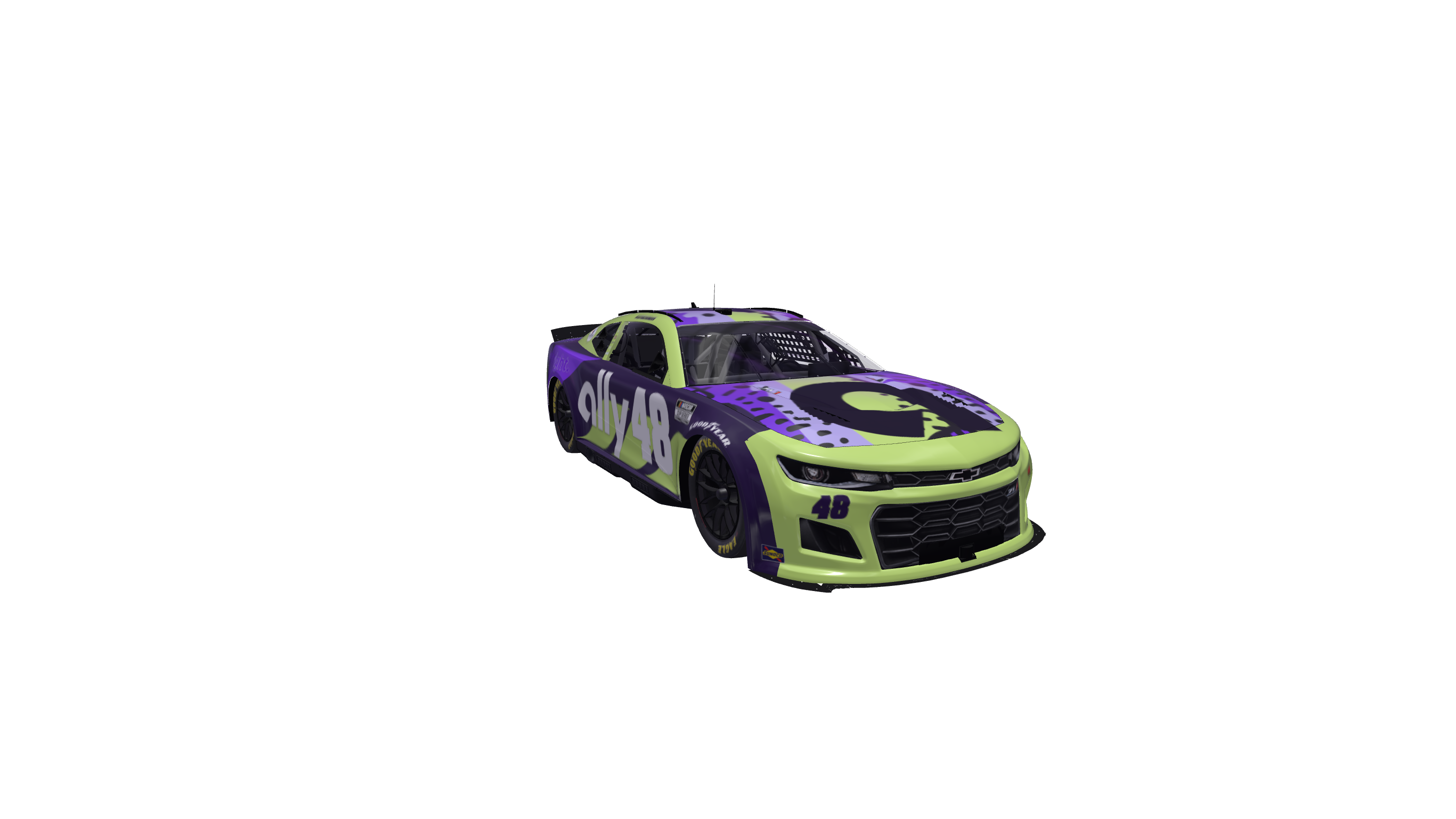 Seafoam Fighting Lightning car design