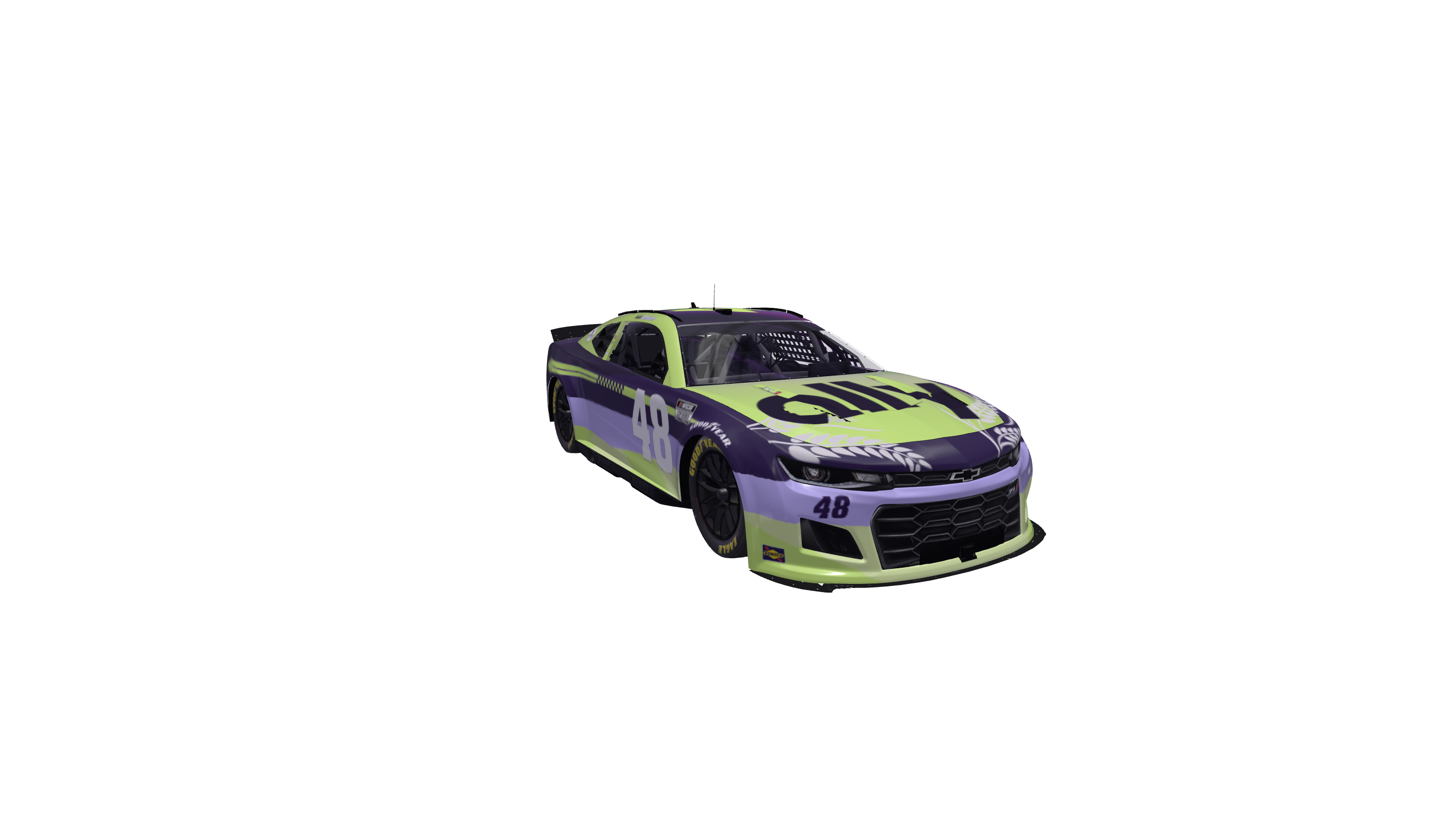 Grapefruit Florescent Clouds car design