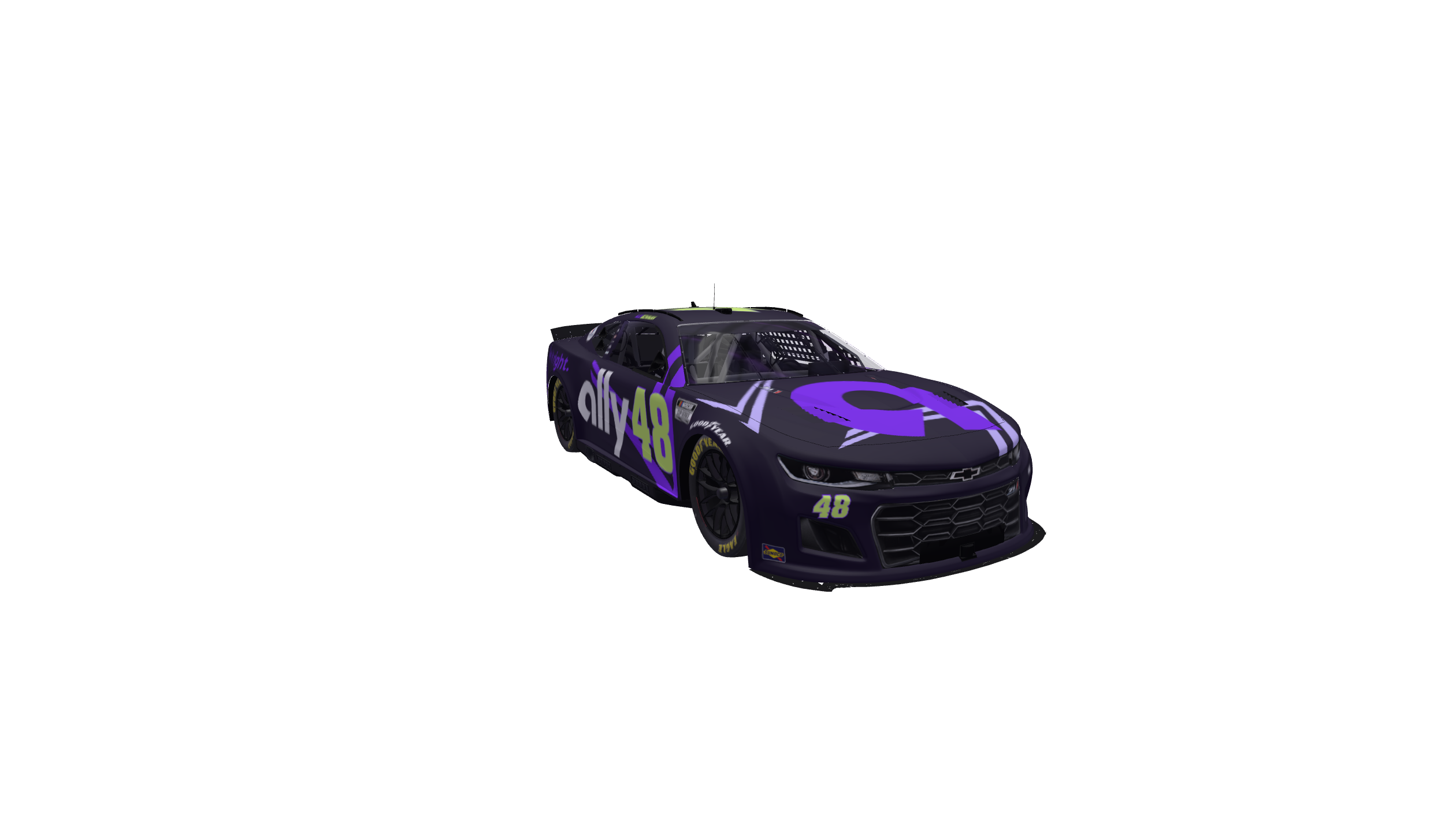 Decibel Smashing Florescent Thunder car design