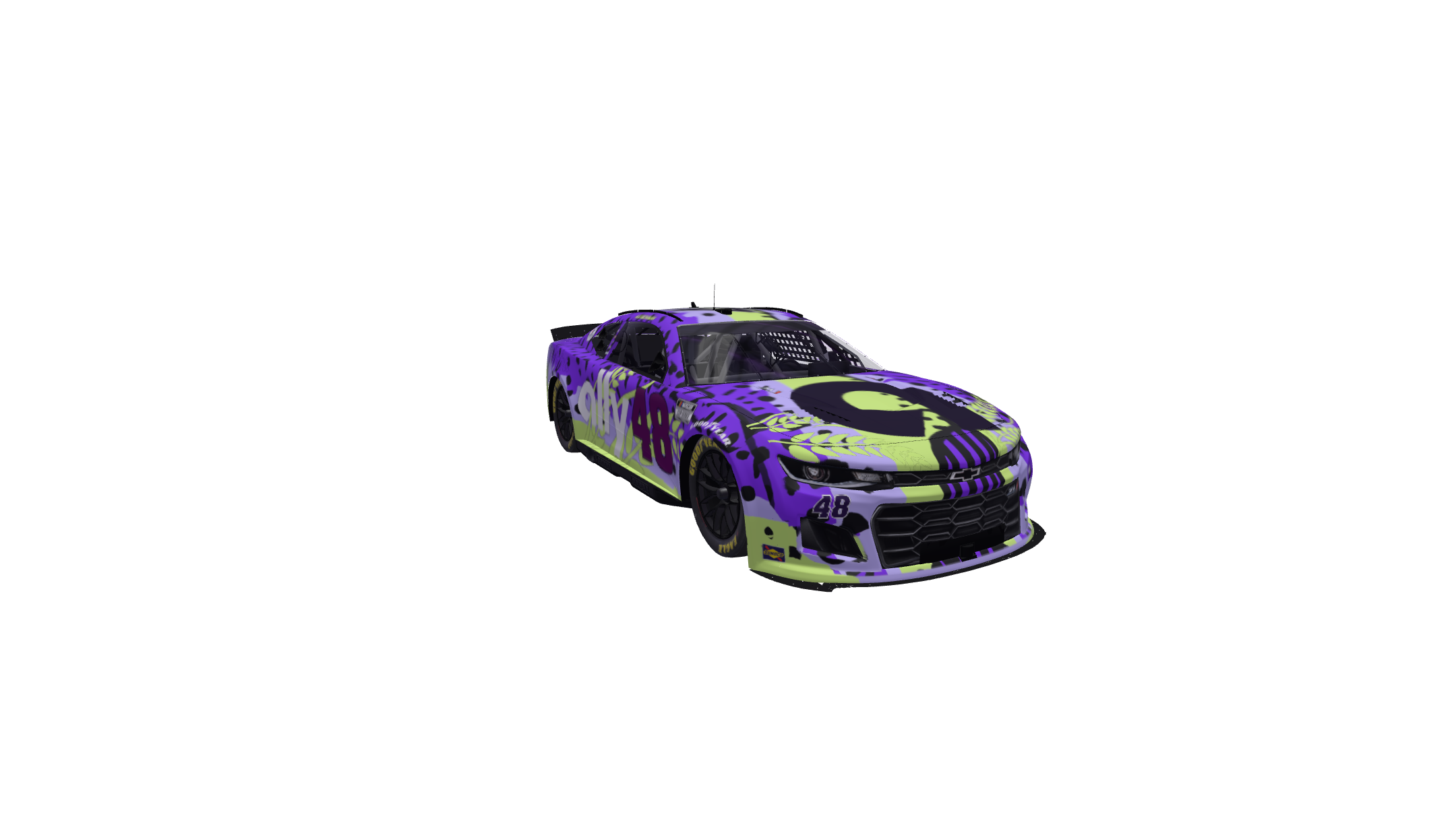 Highlighter Disco Gator car design