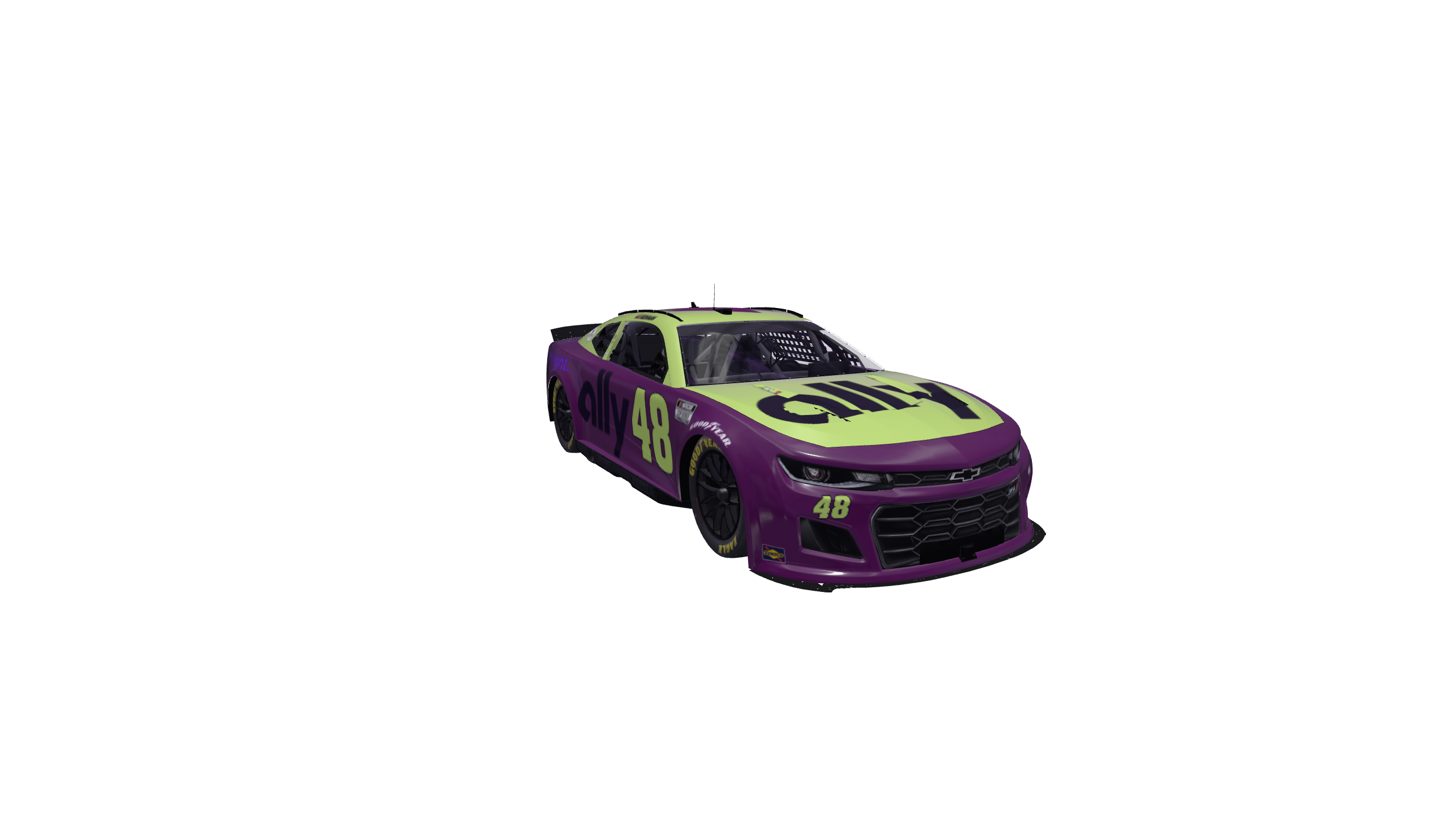 Grapefruit Florescent Sling-Shotter car design