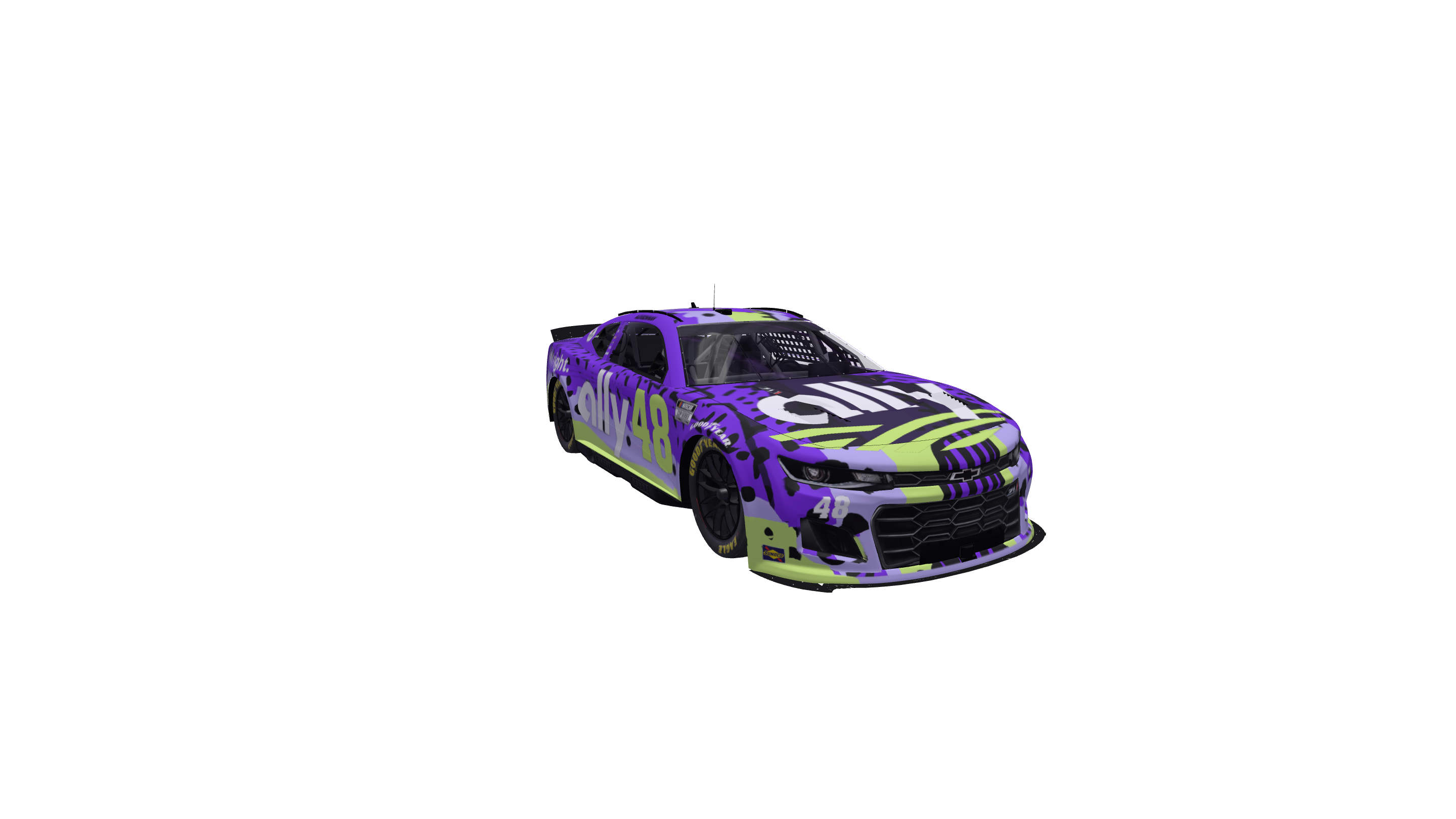 Decibel Smashing Florescent Freedom Eagle car design