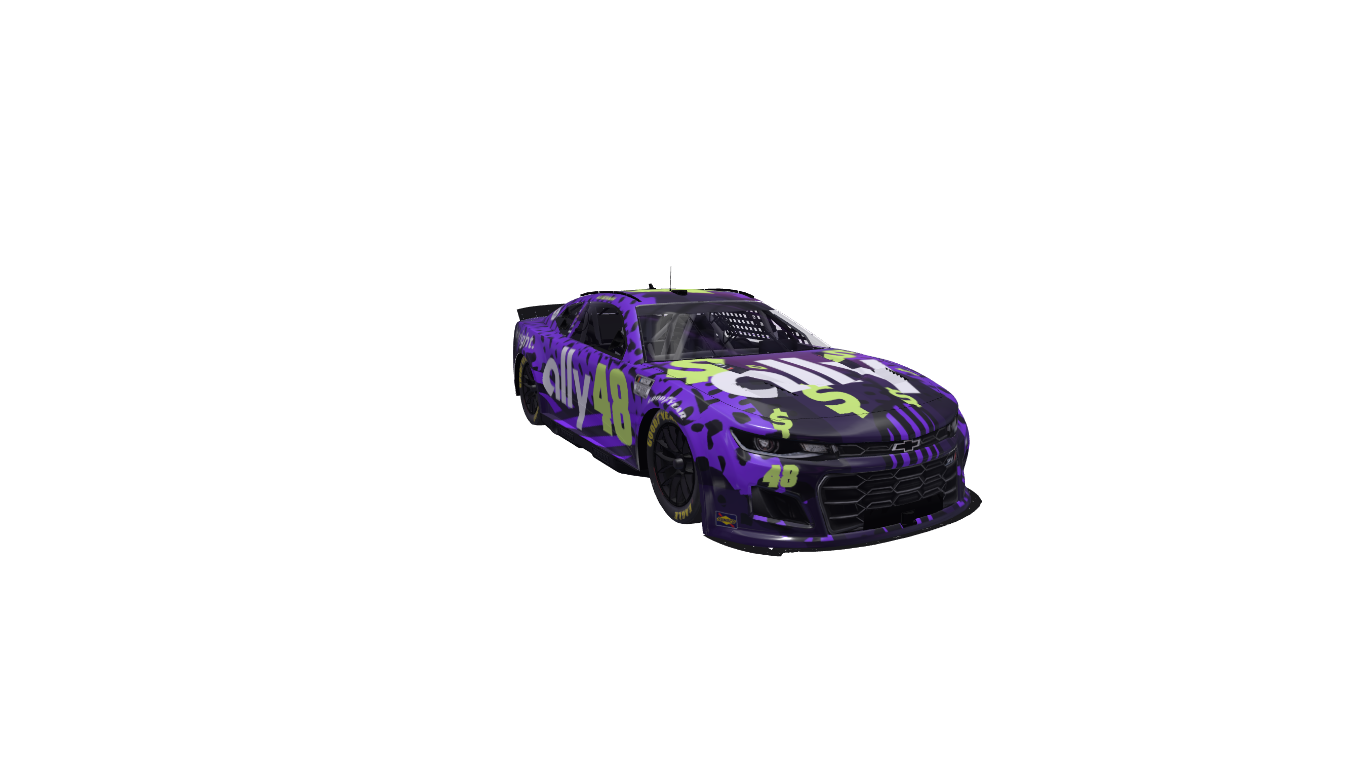 High Speed Florescent Speed Racer car design
