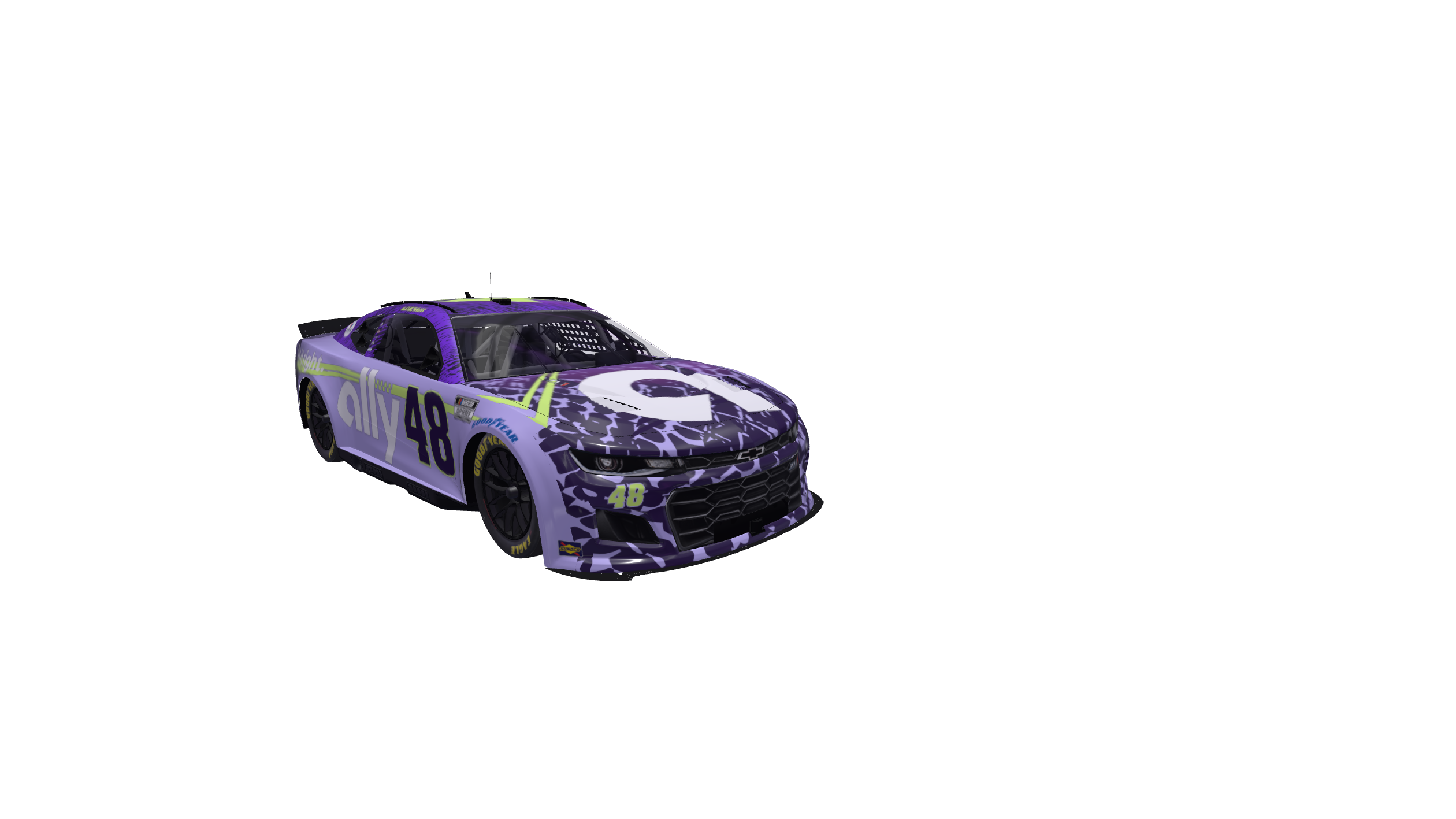 Plum Steaming Lazer-Beaming T-Rex car design