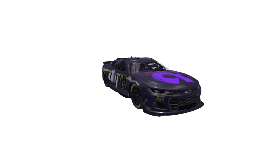 Midnight Florescent Blue wave car design