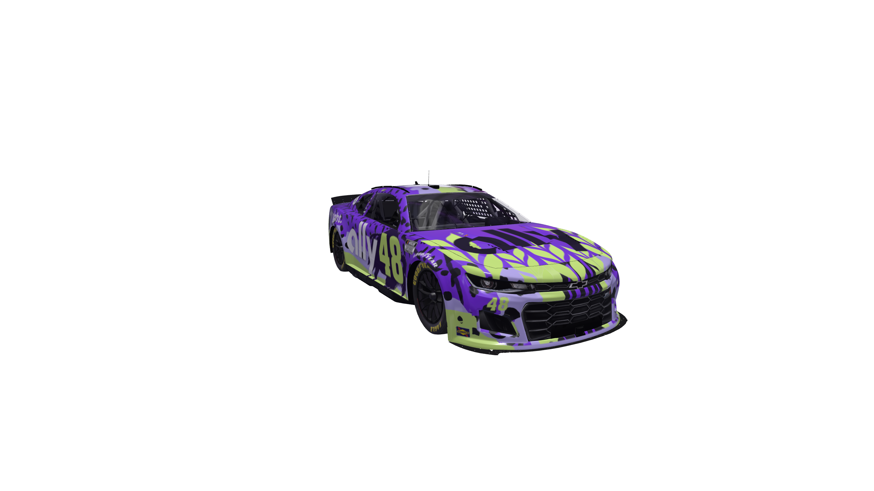 Ominous Florescent Oil Slicker car design