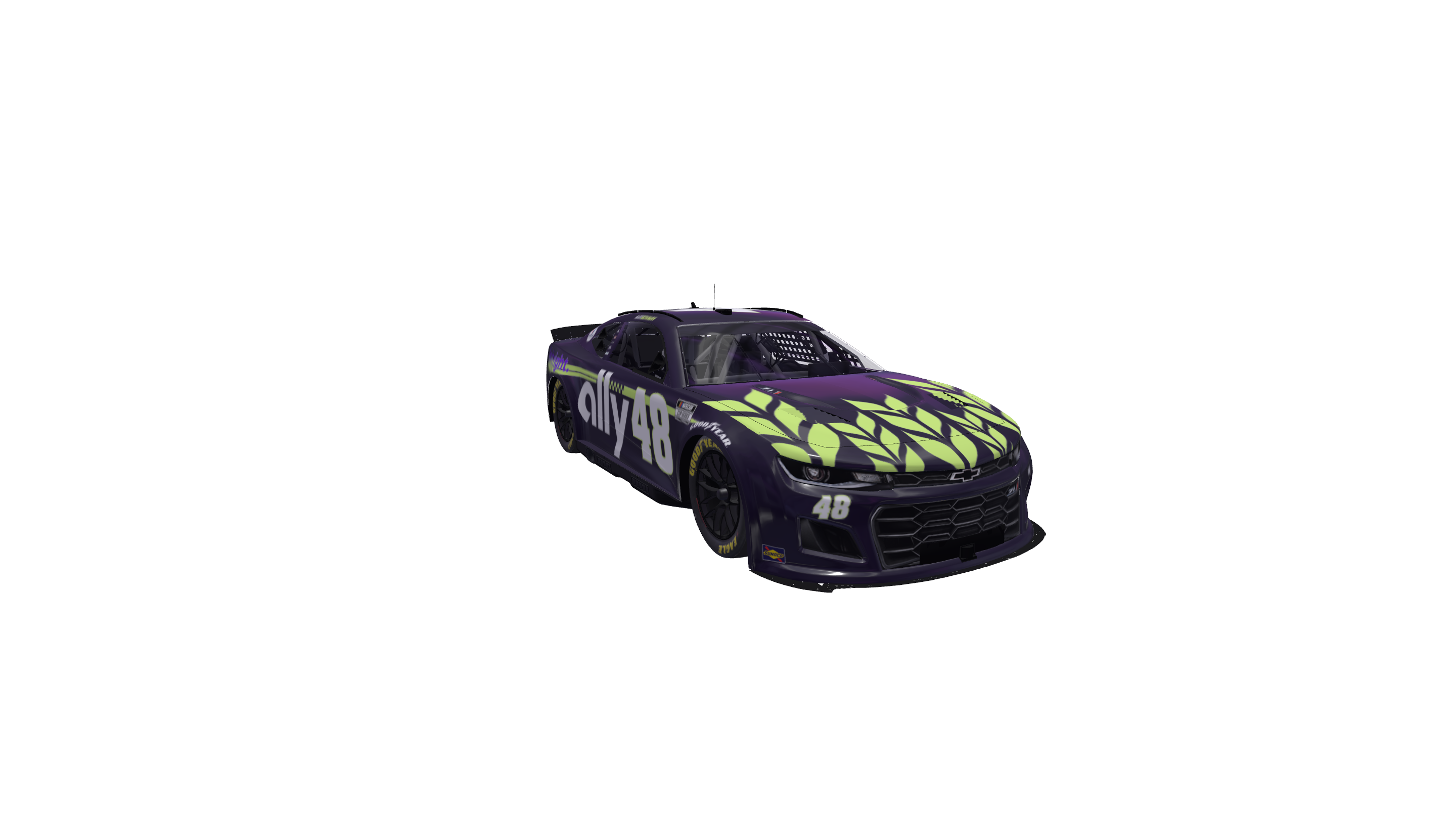 Plum Sun-screened Lazer-Beaming T-Rex car design
