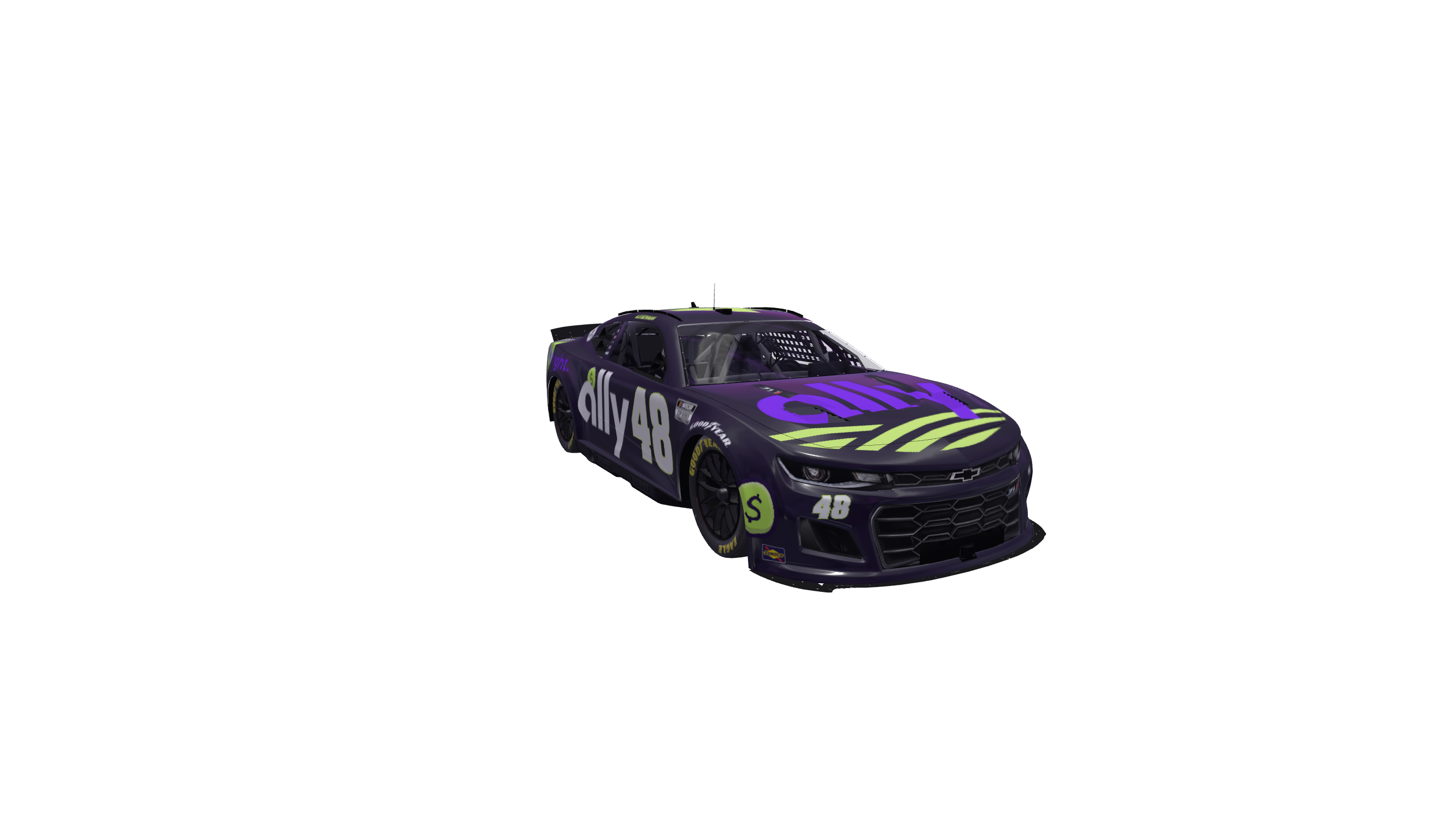 Citrus Florescent Parrot car design